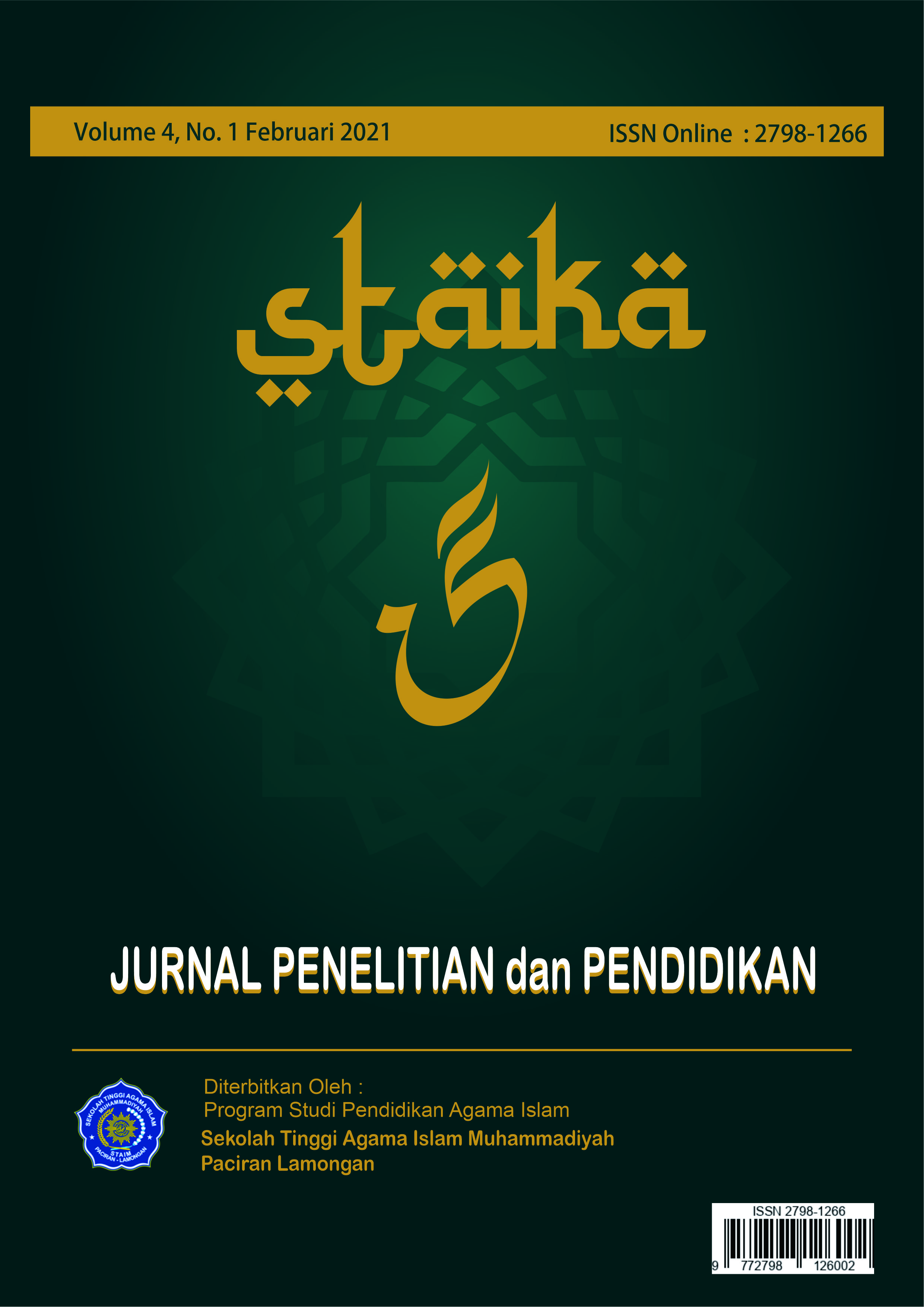 					View Vol. 4 No. 1 (2021): STAIKA (Jurnal Penelitian dan Pendidikan Agama Islam)  
				